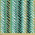 thumbnail image 2 of Ambesonne Abstract Fabric by the Yard Upholstery, Brush Strokes and Dots, 5 Yards, Dark Seafoam Multicolor, 2 of 5