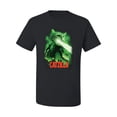 thumbnail image 2 of Catzilla Parody Taking Over City | Mens Cat Lover Graphic T-Shirt, Black, Small, 2 of 3