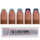 thumbnail image 1 of Press On Nails BtartboxNails XCOAT TIPS French Tips, color azul, 160 unidades, 1 of 6