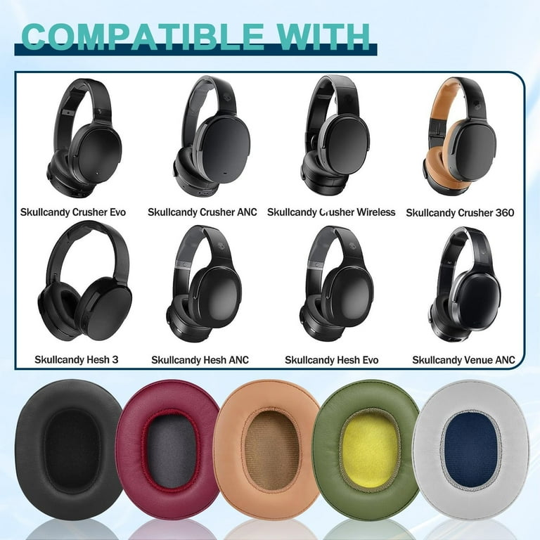 Replacement Ear Pads for Skullcandy Headphones Crusher Wireless