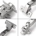 thumbnail image 4 of 2 Pack 165 Degree Soft Close Kitchen Cabinet Hinge Furniture Concealed Combination Warerobe Door Hinge 35mm Full Overlay, 4 of 4
