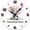 Mggc1, variant on Wall Clock for Bedroom Round Wooden Silent Analog Non-Ticking Mermaid Wall Clock Personalized Name Clocks for Girls Room Decor