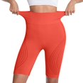 thumbnail image 4 of Only Moment Womens Shorts Nylon,Spandex Stretch Ankle Sweatpants for Golf, Athletic, Lounge, Travel, Work Yoga Shorts with Pockets Orange,3XL, 4 of 4