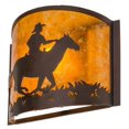 thumbnail image 6 of Meyda Tiffany 163112 Cowboy 10" Tall Wall Sconce - Brown, 6 of 6