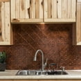 thumbnail image 2 of FASÄDE Monaco Decorative Vinyl Backsplash Panel in Moonstone Copper (6X6 Inch Sample), 2 of 5