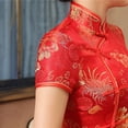thumbnail image 3 of Disfraz cheongsam crisantemo cheongsam C0136 Diseño versátil, 3 of 6