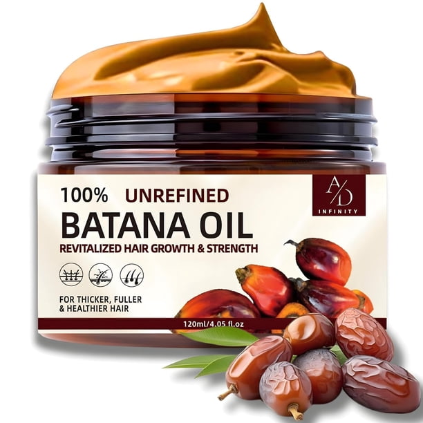 Aceite de batana crudo 100 % sin refinar para el crecimiento del cabello Dr. Sebi orgánico puro de Honduras con extracto de café con queratina y otros ingredientes para mejorar la eficacia y lograr un