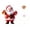 Santa, variant on QISIWOLE Christmas Gingerbread Man Window Clings