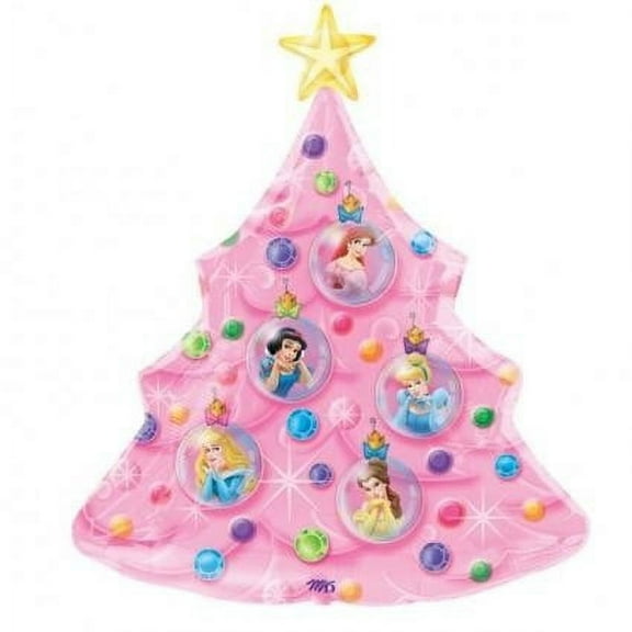 Disney Princess Christmas Tree 27 Inch Mylar Balloon [10247]