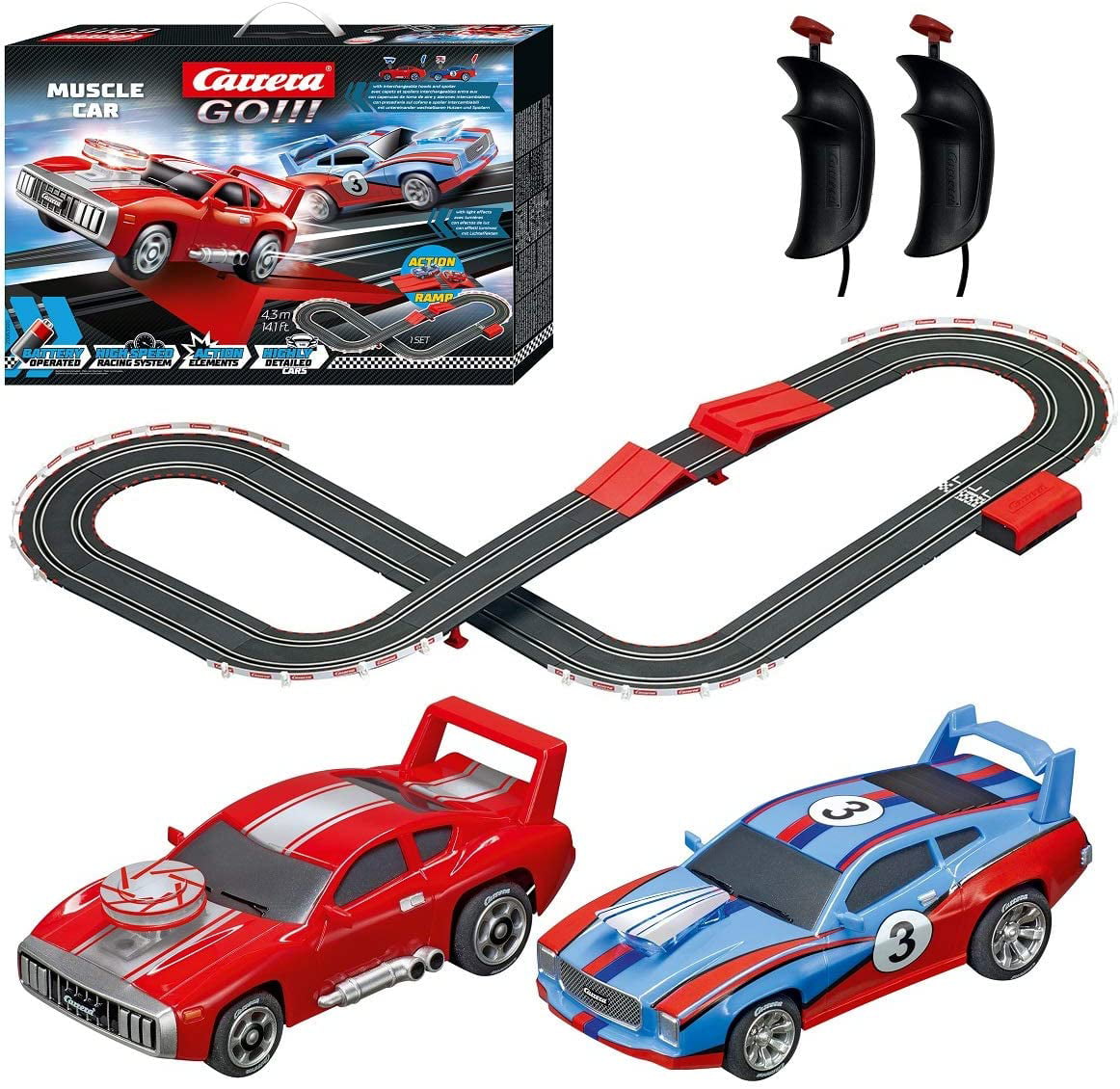 Carrera Go 1/43 Scale Slot Car Track Start Finish for Battery Pack Style 