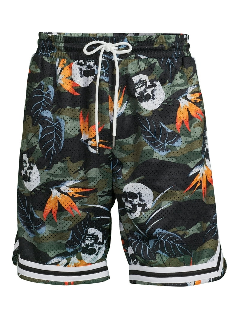 No Boundaries Men's and Big Men's Mesh Pull On Shorts, Sizes XS-3X