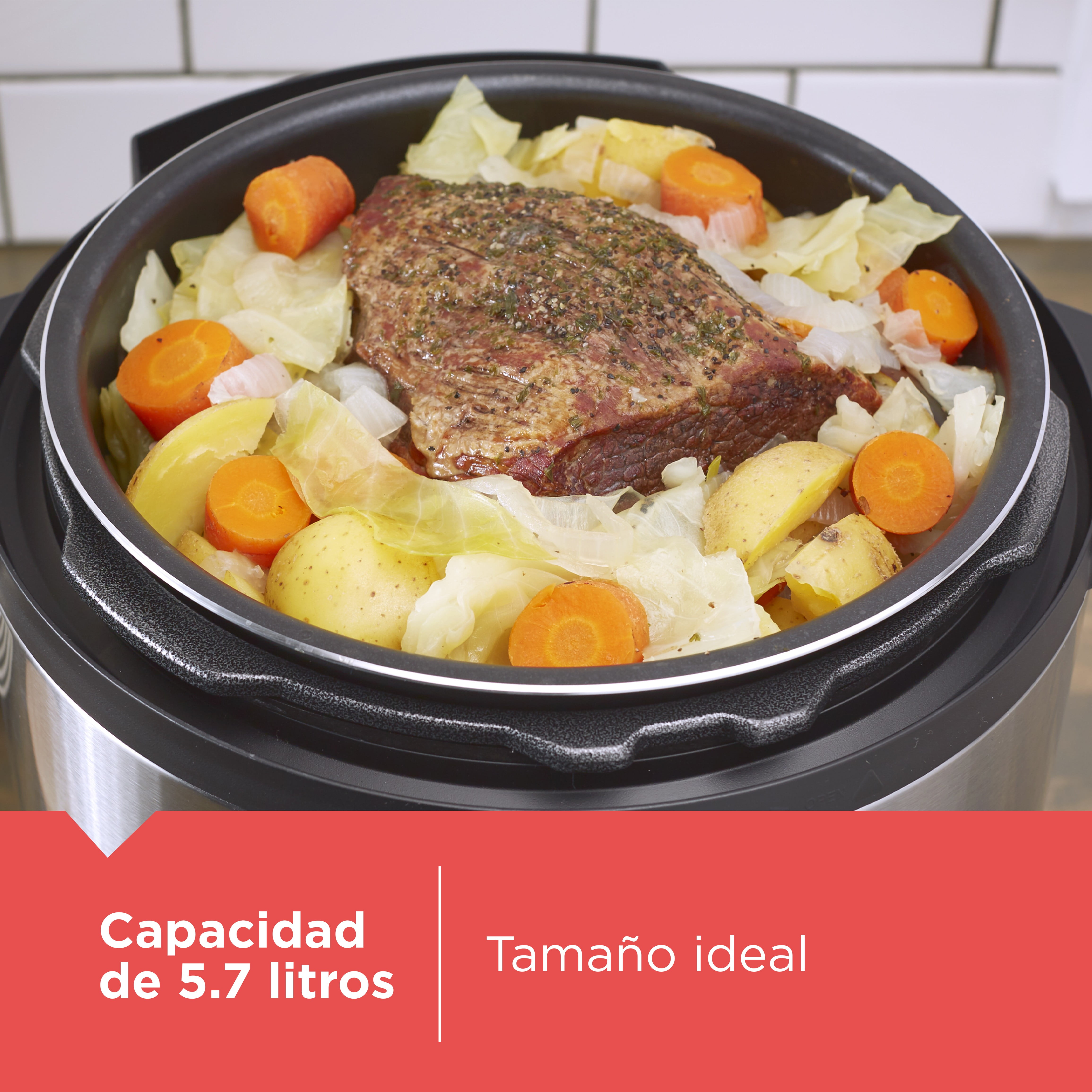 Black+Decker 6 qt Stainless Steel Stovetop Pressure Cooker