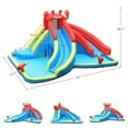 thumbnail image 2 of Gymax Inflatable Water Park Bounce House Crab w/ 2 Slides Climbing Wall Tunnel, 2 of 10