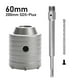 thumbnail image 5 of SDS Plus Hammer Drills Wall Hole Saw Drill Bit Set Cutter Tools with Round Shaft Concrete Cement Stone Hole Opener,60mm, 5 of 5