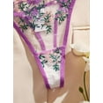 thumbnail image 5 of Purple Lingerie Set Classy Floral Women&rsquo;s Intimates, 5 of 6