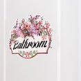 thumbnail image 1 of Adhesivo de pared con estampado floral para baño, PVC, 30 x 40 cm, elegante, 1 of 4