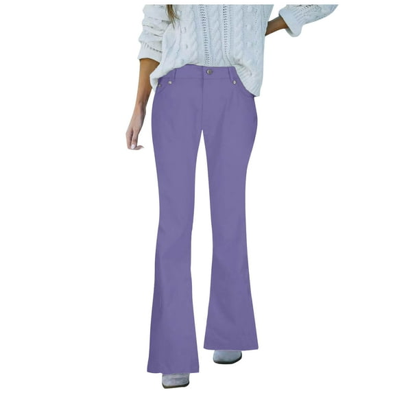 Bogo Womens Black Skinny Jeans High Waisted Stretchy Women'S Petite Pull On Elastic Waist Pants Flare Pants For Women Pattern Trousers Pants For Women Tall