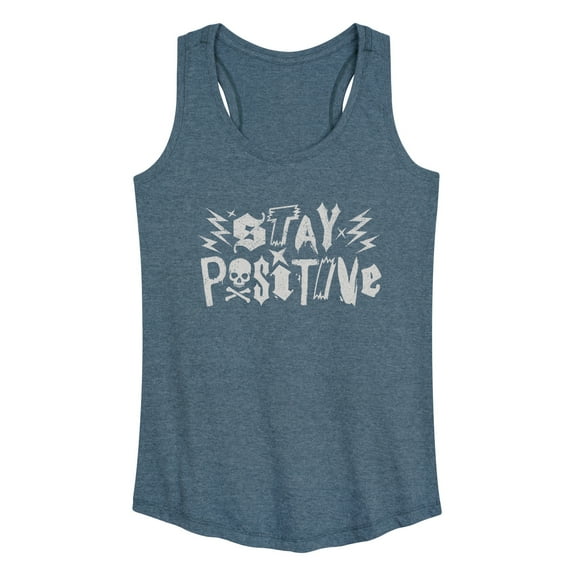Instant Message - Stay Positive Punk - Women's Racerback Tank Top