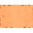 thumbnail image 1 of Ahgly Company Indoor Rectangle Abstract Orange Modern Area Rugs, 5' x 8', 1 of 4