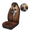 thumbnail image 6 of Garronmavis Corgi Fuzzy Car Seat Cover 2 Piece Polyester Soft Cars Seats Covers Soft Car Seat Blanket Easy to Install, 6 of 7