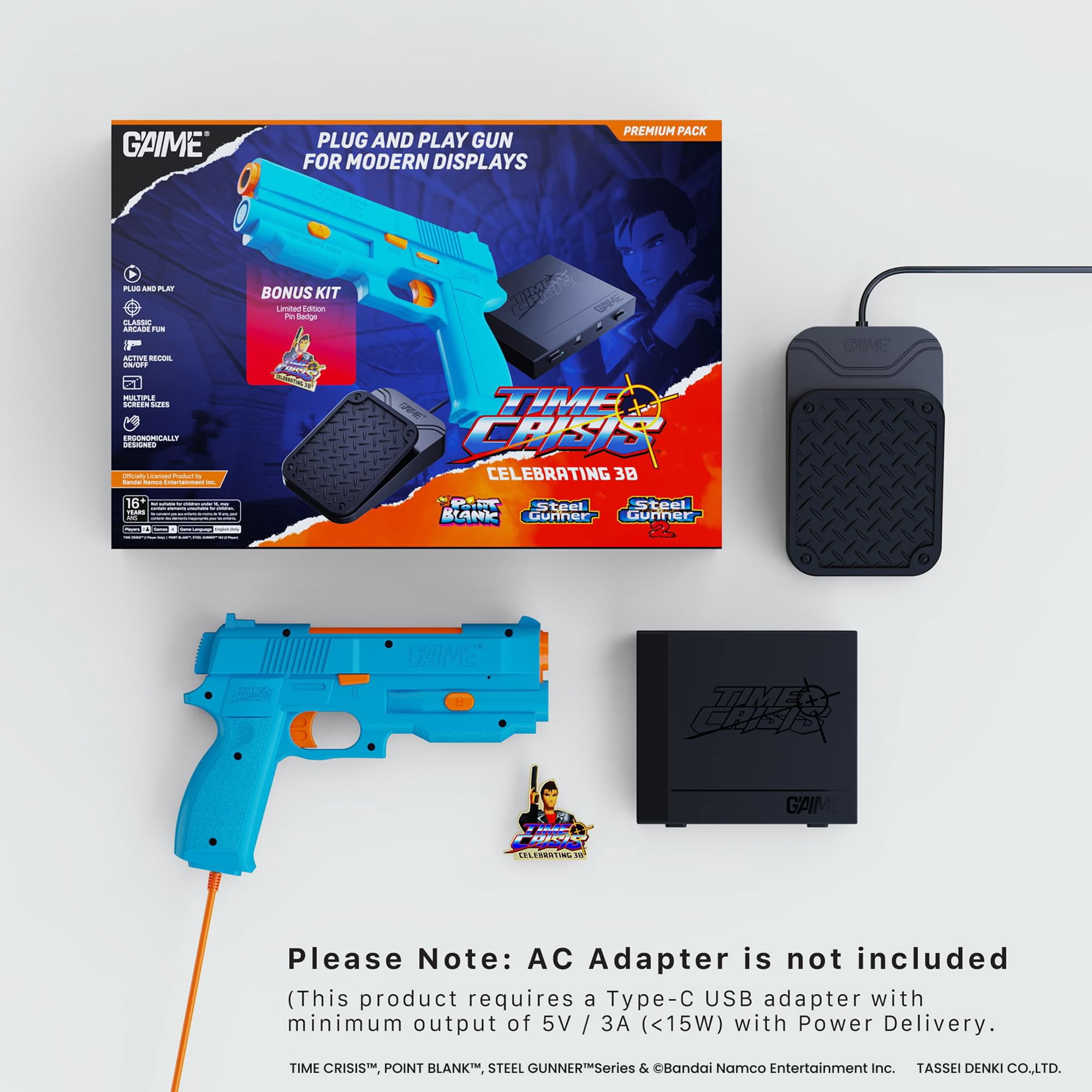 GAIME Time Crisis Premium Pack Game Console With Single Lightgun