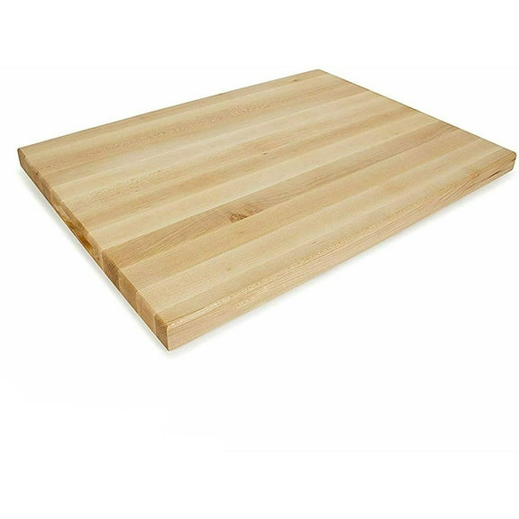 "24""x 16""x 1 3/4"" Commercial Kitchen Rectangle Wooden Cutting Board"