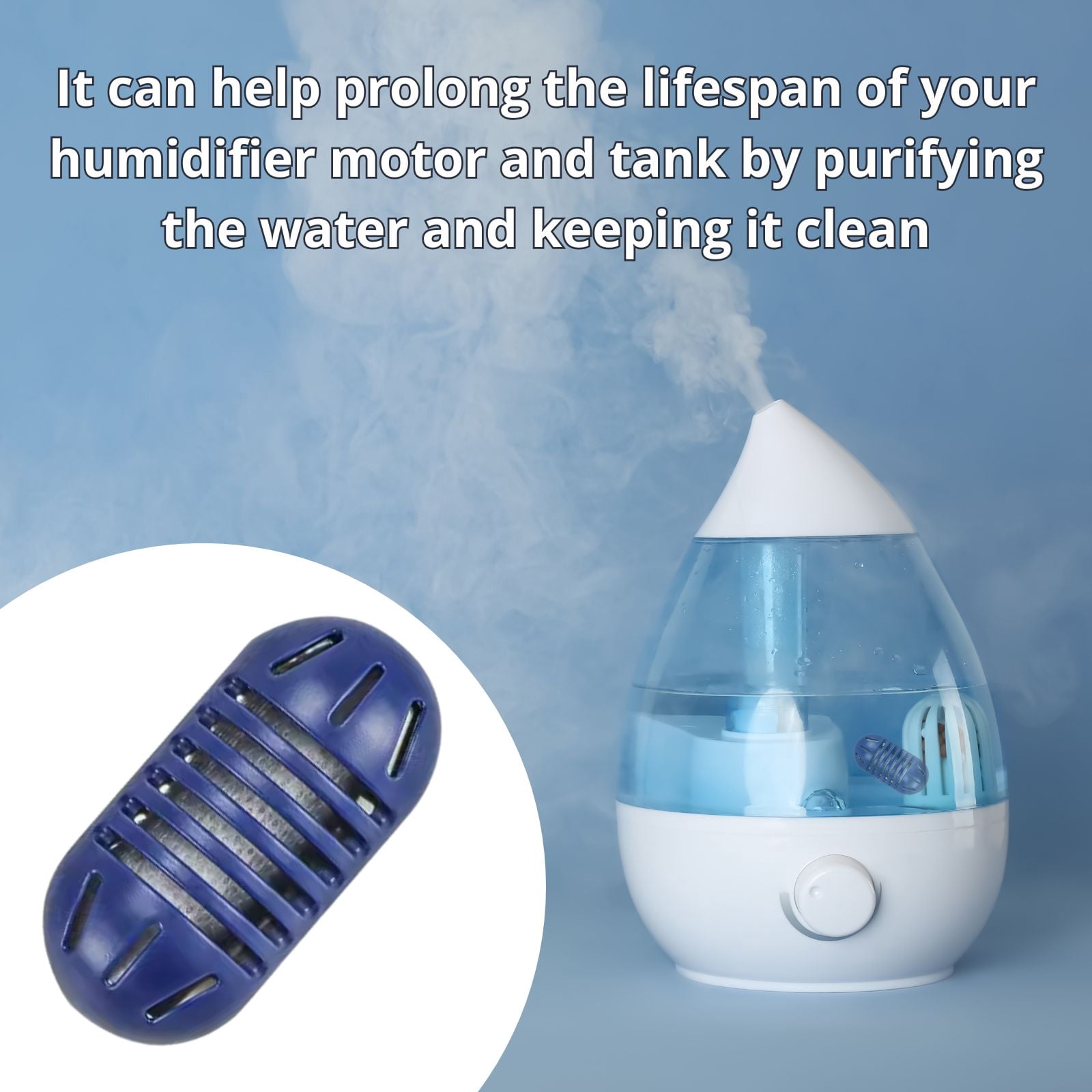 Nispira Mist Demineralization Cartridge Filter Replacement for Home Vick Total-Comfort Ultrasonic Humidifier | Prevents Mineral Deposit Hard Water White Dust | 36 Packs