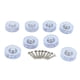 thumbnail image 1 of Paquete de 8 almohadillas para muebles, pies de muebles, deslizadores deslizantes, de alfombras para silla, , sofá, sofá Adhesivo redondo de 30 mm, 1 of 7