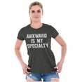 thumbnail image 3 of Awkward Specialty Funny Sarcastic Womens Slim Fit Graphic Tee Brisco Brands M, 3 of 5
