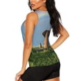 thumbnail image 2 of Goofa Elephant Dog Printed Womens Workout Tops for Women Sleeveless Yoga Shirts Athletic Running Tank Tops Sleeveless Gym Clothes Workout Apparel-Small, 2 of 9