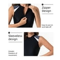 thumbnail image 3 of Stamzod Women's Swimwear One Piece Sleeveless Bathing Suits Kayaking Surfing Swimsuits for Women Gray D M, 3 of 6