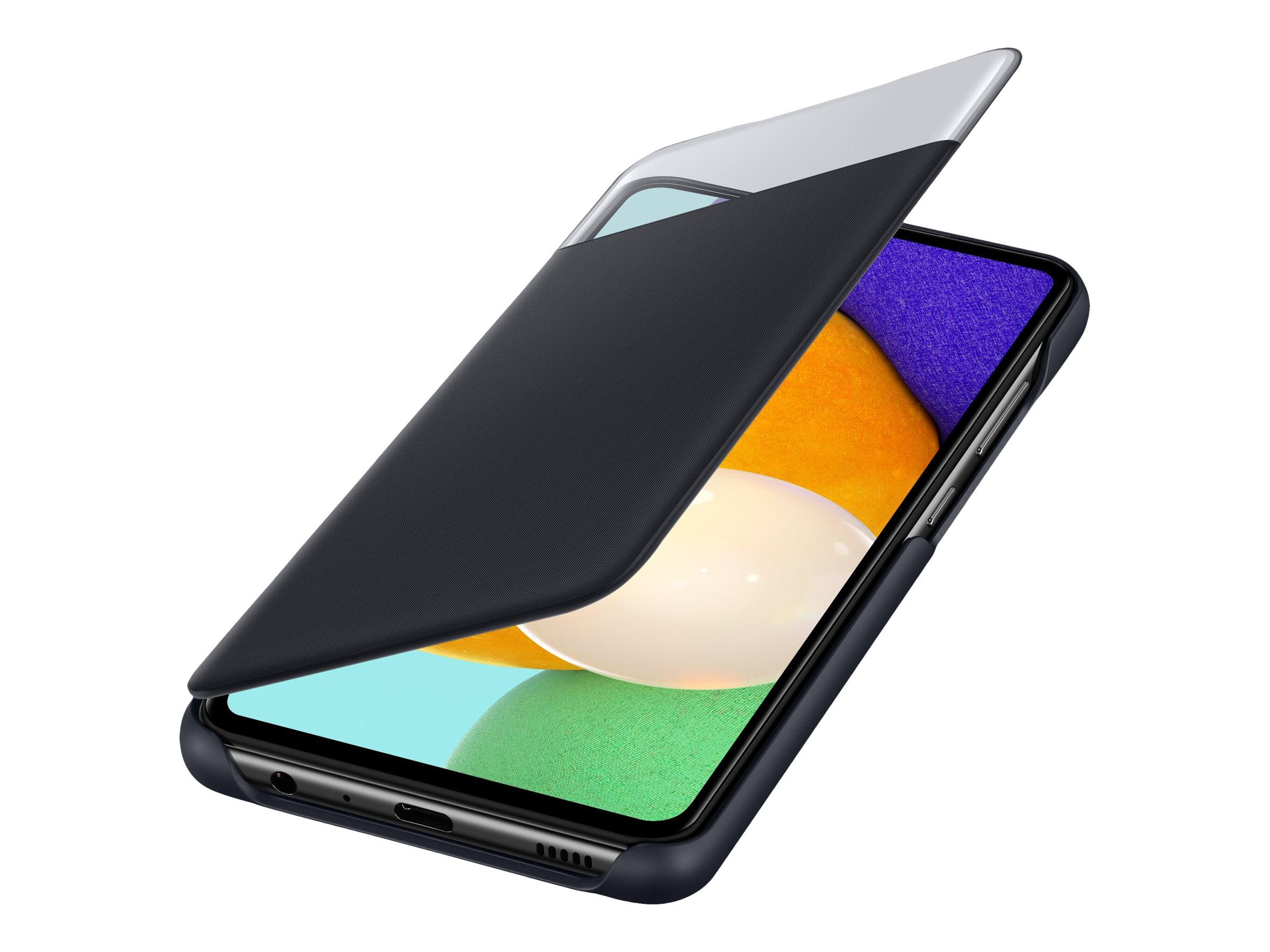 Samsung S View EF-EA525 - Flip cover for cell phone - black - for Galaxy A52 5G