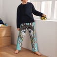 thumbnail image 5 of Xecao Husky With Dreamcatcher Print Teenagers' Pajama Pants Long Sleep Pants Soft Elastic Waist Pajama Bottoms Elastic waist with 2 Pockets 5-16 Years-XS(5-6), 5 of 6