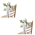 thumbnail image 1 of Injueey Fundas para sillas fáciles de colocar, inodoro, no tóxico, apariencia realista, decoración para fiestas, amplia aplicación para Blanco 2Conjunto, 1 of 6
