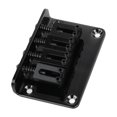 thumbnail image 1 of Guitar Metal Bridge, Hardtail Professional Easy Installation Electric Guitar Saddle Bridge Rugged with Tool Set for Bass GA905 Black, 1 of 7