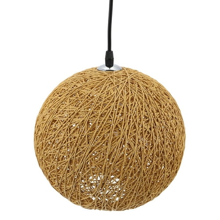 

1pc Rattan Art Chandelier Cover Restaurant Ceiling Light Cover (Without Bulb)