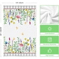 thumbnail image 6 of SM-XLHN Yellow Daisy Bees Eucalyptus Summer Kitchen Towels Dish Towels, 18x26 Inch Spring Farmhouse Flowers Decoration Hand Towels Set of 2, 6 of 6