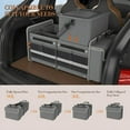 thumbnail image 6 of Large Trunk Organizer for SUV with Premium Portable Cooler Bag, Car Organizers and Storage with Foldable Cover, Collapsible Car Trunk Organizer for Truck, Adjustable Securing Straps, 90L+20L, Gray-C, 6 of 16