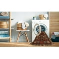 thumbnail image 2 of Ahgly Company Machine Washable Indoor Square Traditional Maroon Red Area Rugs, 3' Square, 2 of 7