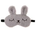 thumbnail image 2 of de Mujer Cubierta de Ojos de Dormir de Dibujos Animados - gris Sunnimix máscara de ojo de peluche niñas, 2 of 8