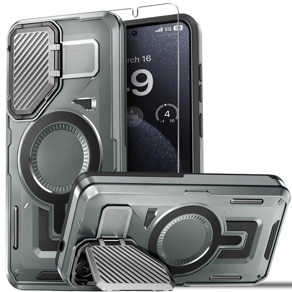 Funda de teléfono BPOASE para Samsung Galaxy S25 Plus/S24 Plus gris