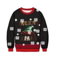 thumbnail image 5 of Suéter navideño feo para hombre y mujer, suéter navideño de manga larga con cuello redondo y estampado divertido en 3D, jerséis, tops, sudadera navideña, 5 of 5