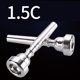 thumbnail image 4 of Boquilla De Trompeta, Boquilla De Trompeta De Práctica Ligera De Cobre Chapada En Plata Para Accesorios De Instrumentos Musicales De Bach Yuarrent FN003533-04, 4 of 6