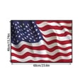 thumbnail image 3 of Tepsmf American Flag Area Rug 23.6x15.7, United States Rug USA Federations Stars Carpet, Geometric Stripes Non Slip Blue White and Red Decorative Rug for Bedroom, 3 of 7