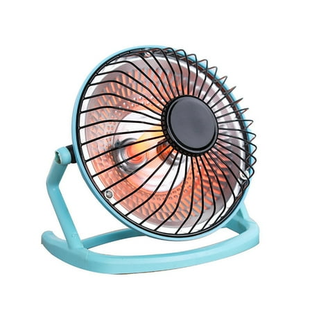 

Mini Portable Heater Electric Desktop Heater Warm Fan Halogen Tube 4 Inch