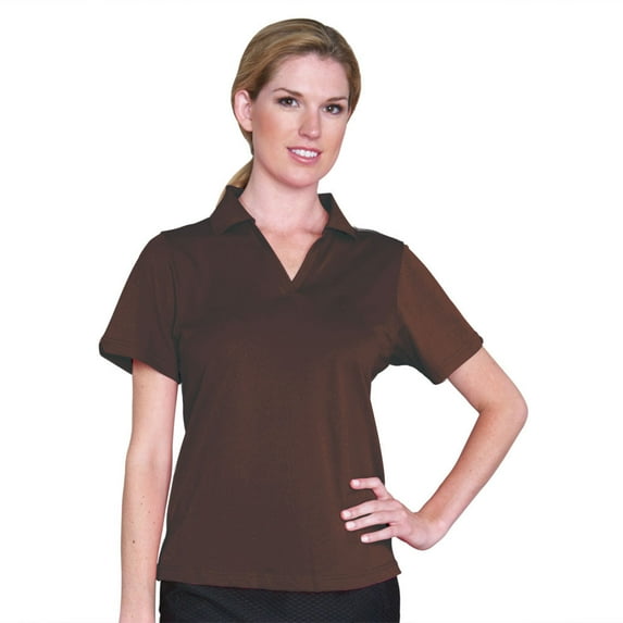 Monterey Club Women's Signature Pique Solid Golf Polo Shirt #2054