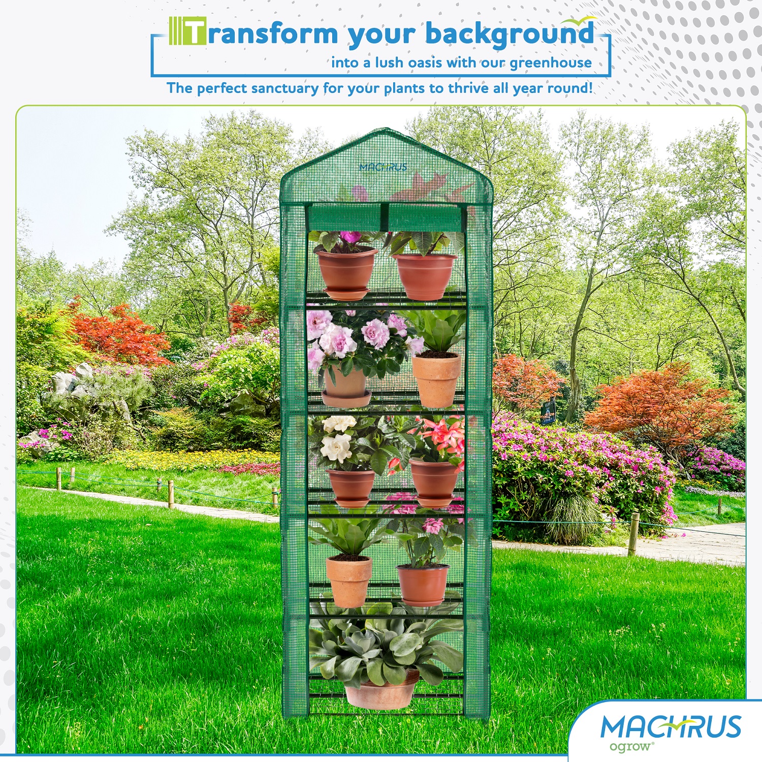 Machrus Ogrow Ultra-Deluxe 5 Tier Portable Bloomhouse
