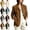 Brown, variant on Trendy Blazers for Women Suede Texture Long Sleeve Blazer Notched Lapel Single Button Jacket for Gping Out Olive Green 2XL
