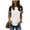 1#48-WHITE, variant on Summer Short Sleeve Tops for Women Color Block Casual Tunic Crew Neck Cute Striped T Shirts White Tees