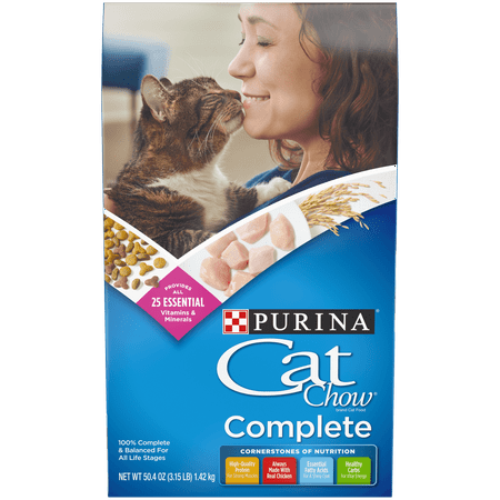 Purina Cat Chow Dry Cat Food, Complete - 3.15 lb. (Best Complete Dry Cat Food)